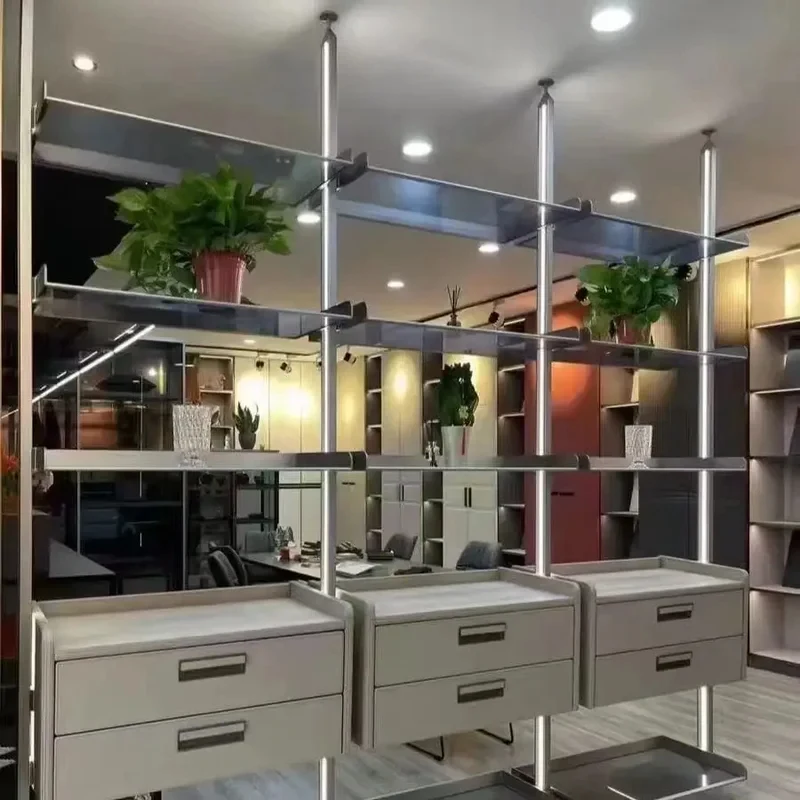 

Cloakroom All Aluminum Solid Plate Light Column Design Custom Home