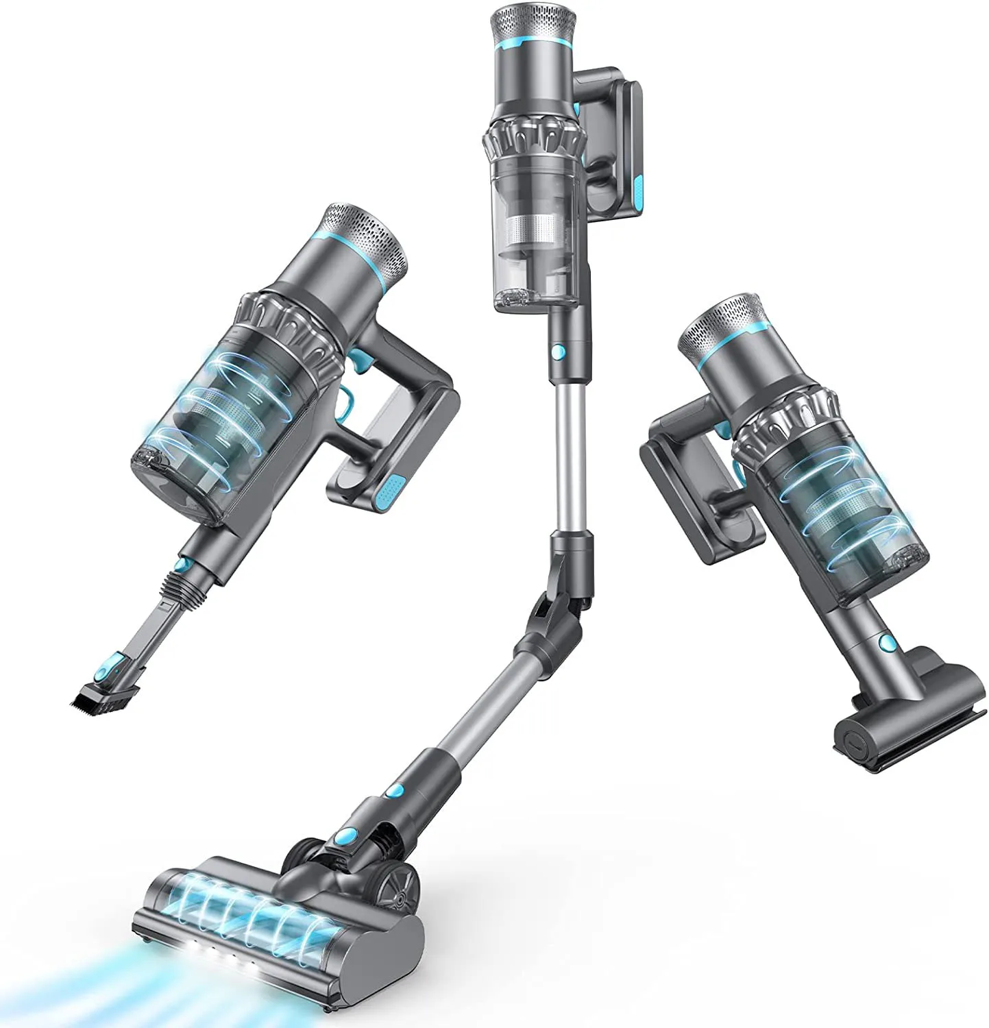 Беспроводной пылесос Proclean Аккумуляторный пылесос 27 кПа (400 Вт бесщеточный двигатель) со светодиодным дисплеем с гибкой трубкой Беспроводной пылесос Proclean Аккумуляторный пылесос 27 кПа (400 Вт бесщеточный двигатель) со светодиодным дисплеем с гибкой трубкой