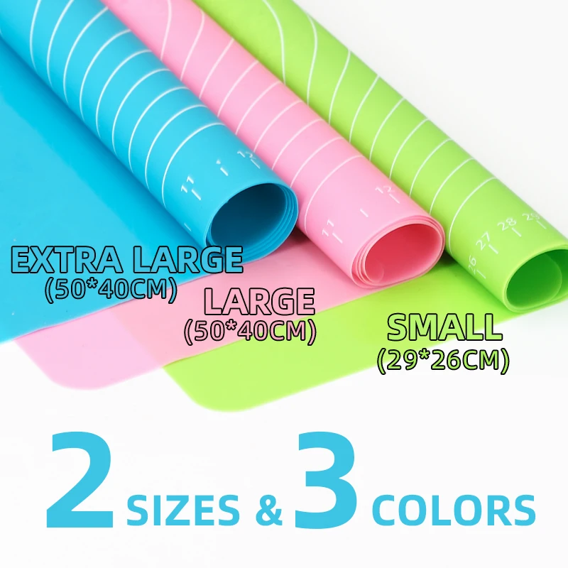 FAIS DU Kneading Pad Silicone Baking Mats Kitchen Accessories Sheet Pizza Dough Mat Non-stick Pastry Rolling Mat Cooking Tools