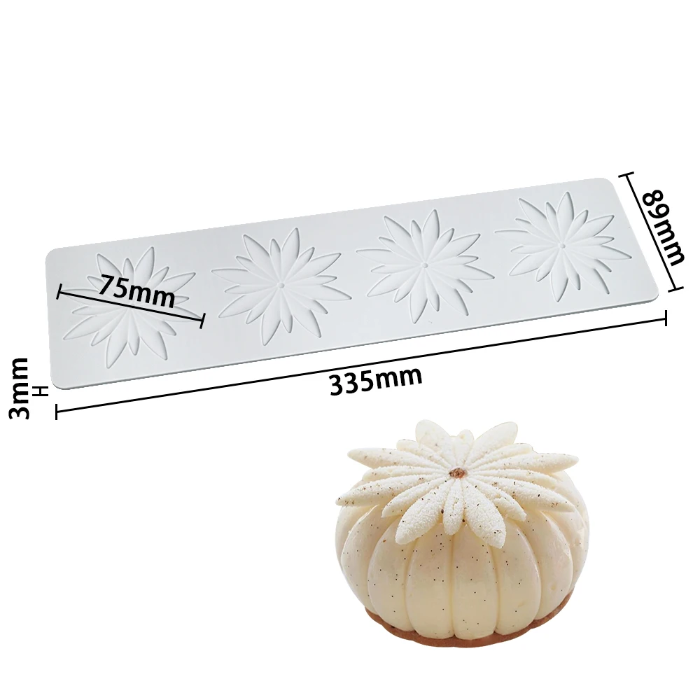 Flower Wreath Silicone Cake Lace Mold Cake Decorating Tool Border Decoration Lace Mold kitchen Baking Tool Bakeware