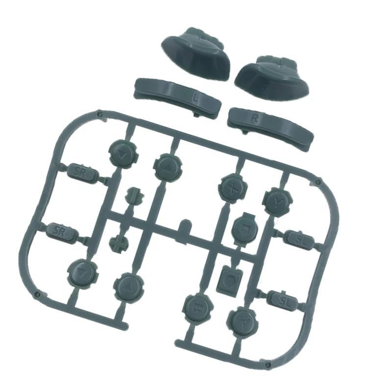 للتبديل أزرار مقبض NS مجموعة كاملة من أزرار Joycon مقبض ABXY الملونة الشفافة