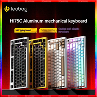 LEOBOG Hi75C 3Mode/wired Mechanical Keyboard Kit RGB Keyboard Kits Gasket Gamer Aluminum Alloy Hot Swap Custom Gaming Keyboards