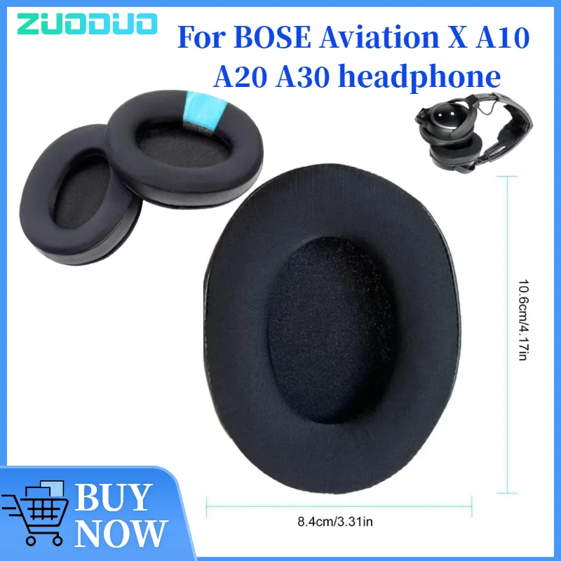 

ZUODUO Replacement Cooling Gel Football mesh memory sponge Ear Pads For BOSE Aviation X A10 A20 A30 Headphones