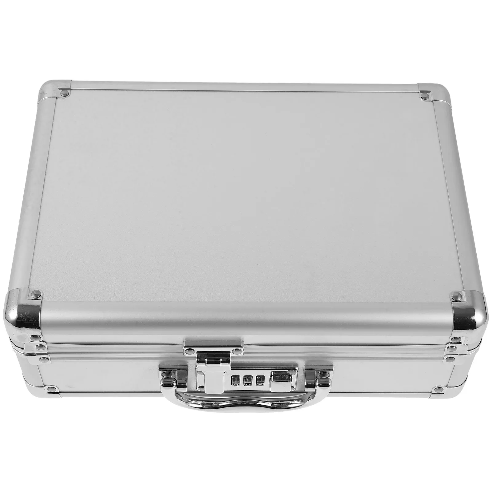 

Aluminum Alloy Hard Tool Box Portable Briefcase with Password Lock Handle for Camera Accessories Cosmetics Storage