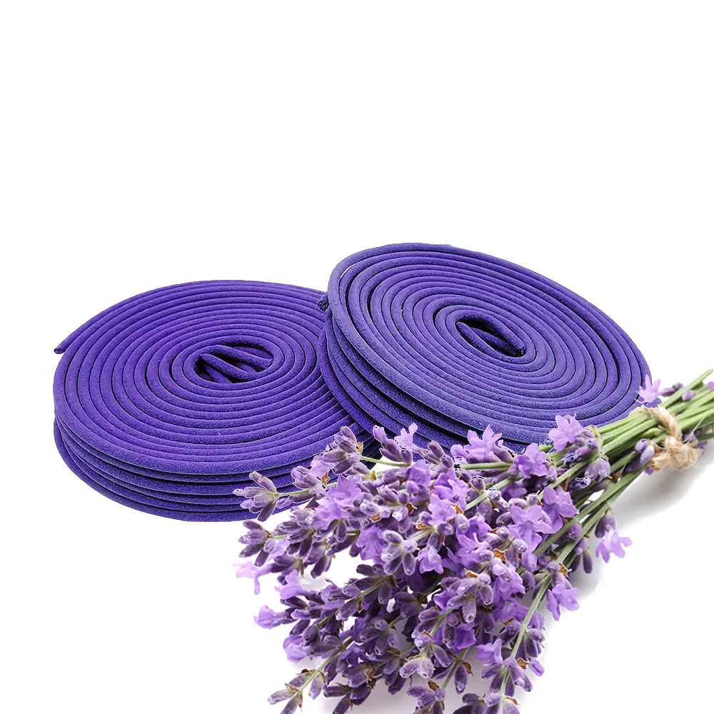 40 Lavender Aromatherapy Coils, Fragrant Fragrances, Suitable for Air Purification and Yoga, Helping to Purify and Relax