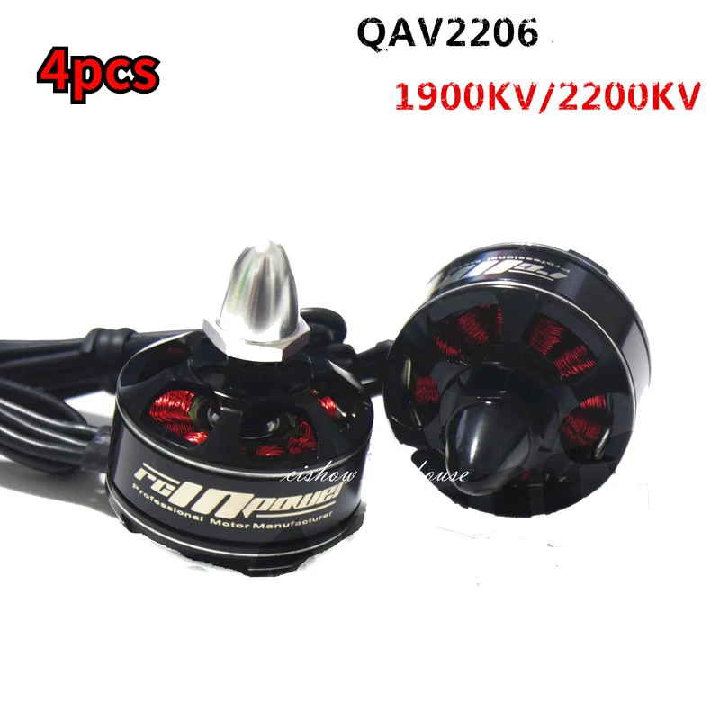 RCINPOWER 2206 2200KV Brushless Motor 4pcs CW  CCW for FPV QAV250 RC Multicopter Quadcopter Frame