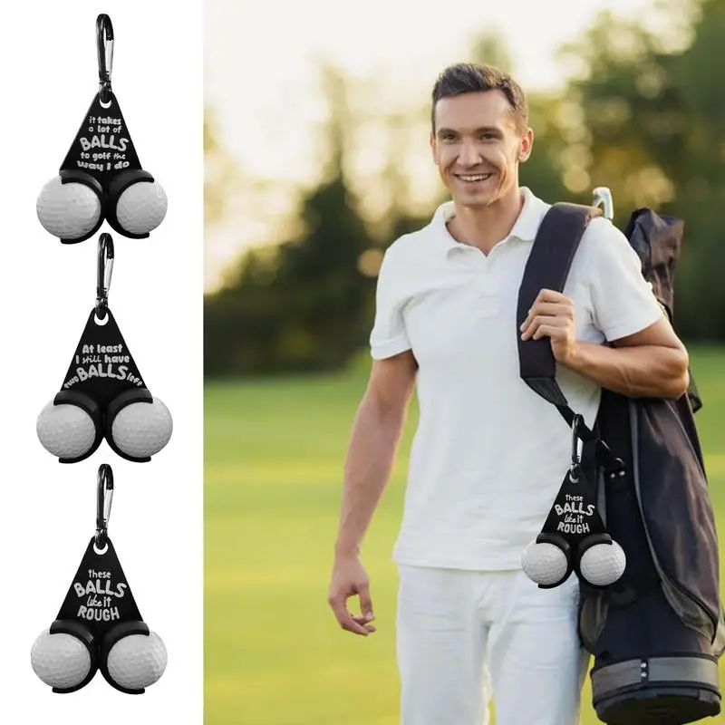 Golf Ball Funny Holder Small Golf Ball Carry Holder Small Golf Ball Dispenser Easy Attachment To Bag Golf Ball Prank Rack