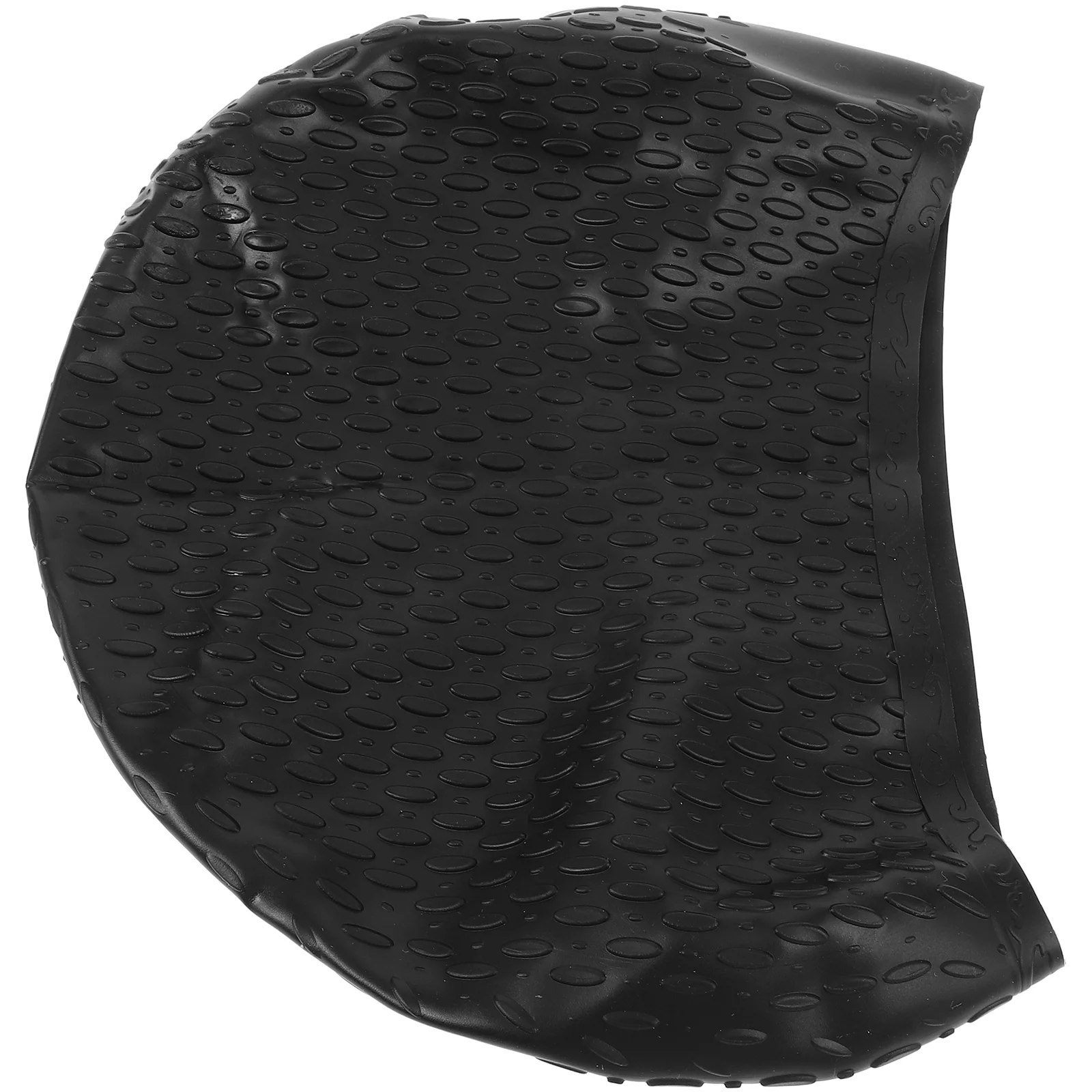 

Waterproof Water Dropping Design Resistant Flexible Silicone Swimming (Black) Silicone swimming cap Waterproof swimming cap