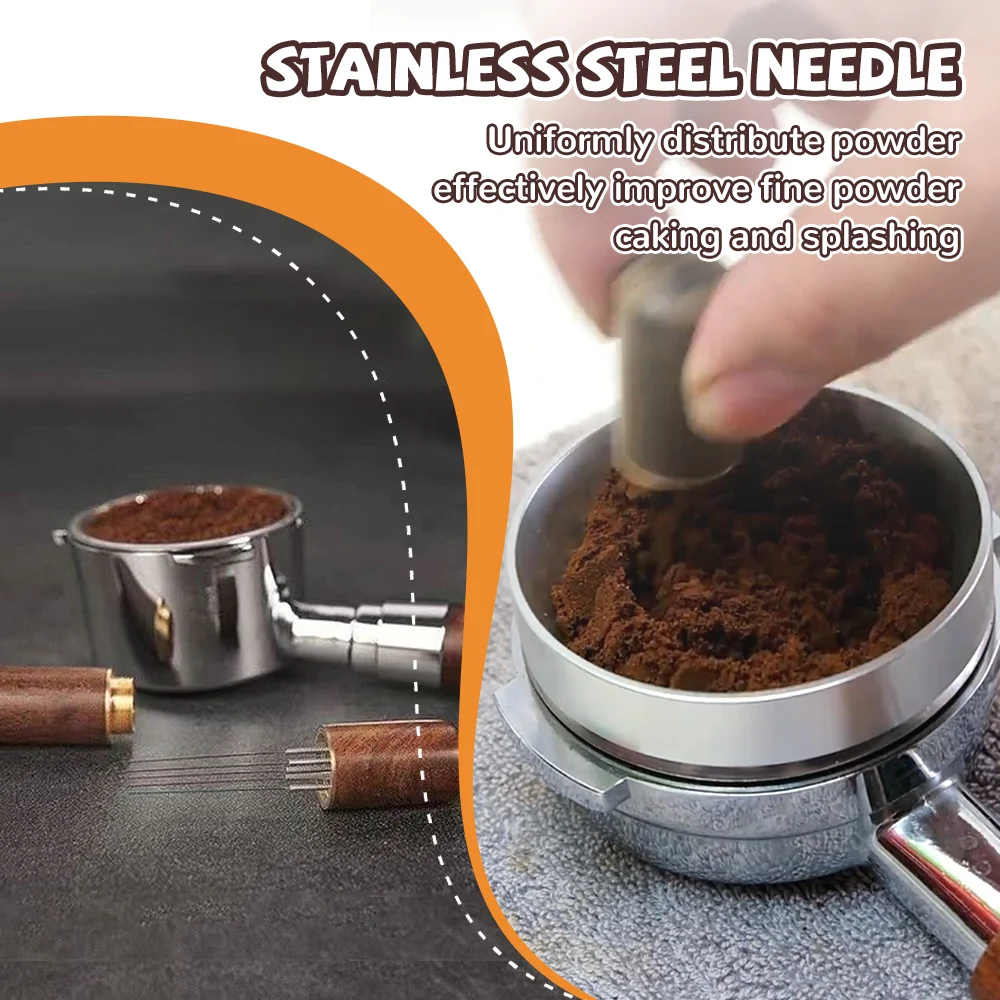 Coffee Tamper Stainless Steel Needles Espresso Powder Stirrer Distributor Leveler WDT Tools Cafe Stirring barista accessories