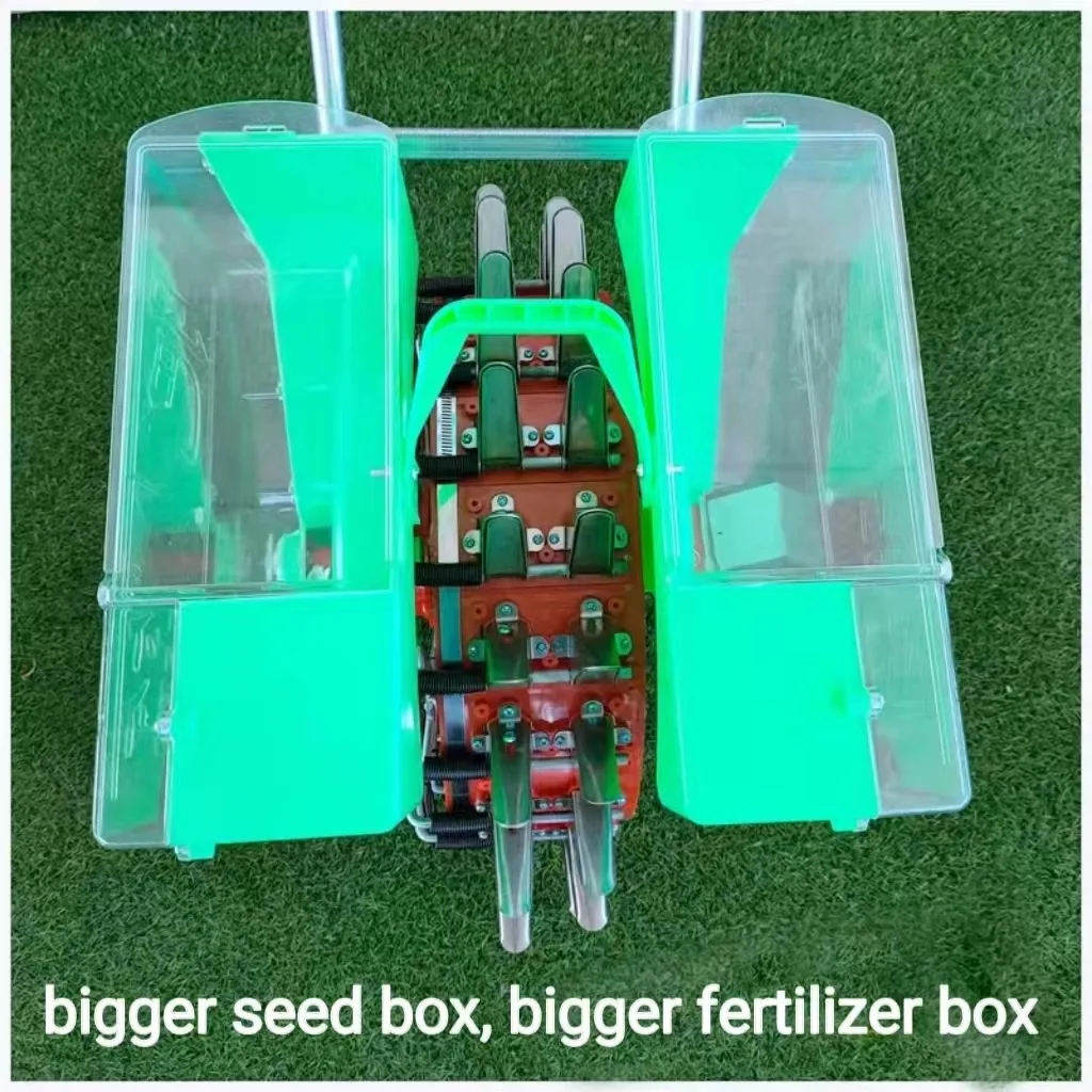 Manufacturer Fertilizer Hand Push Corn Seeders Planter Portable Manual 2 Row Furrow Machine Poussete Double 3 En 1 1set