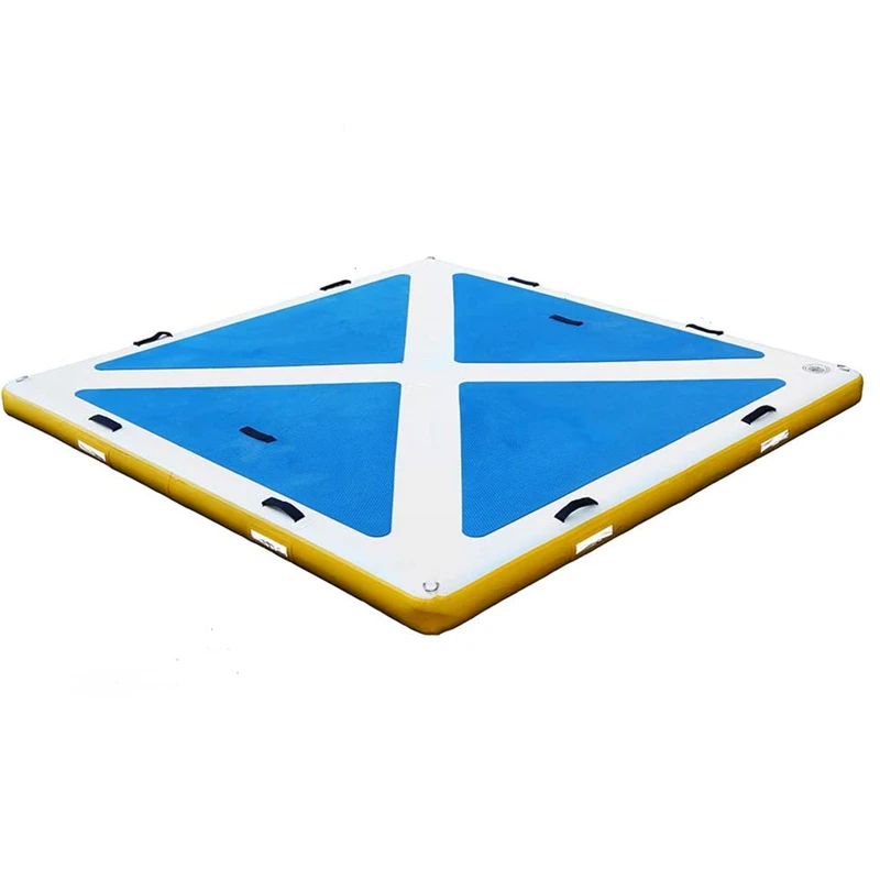 Inflatable Floating Platform Swimming Water Island Jet Ski Dock Mat Floating Yacht Dock Walkway for Sale