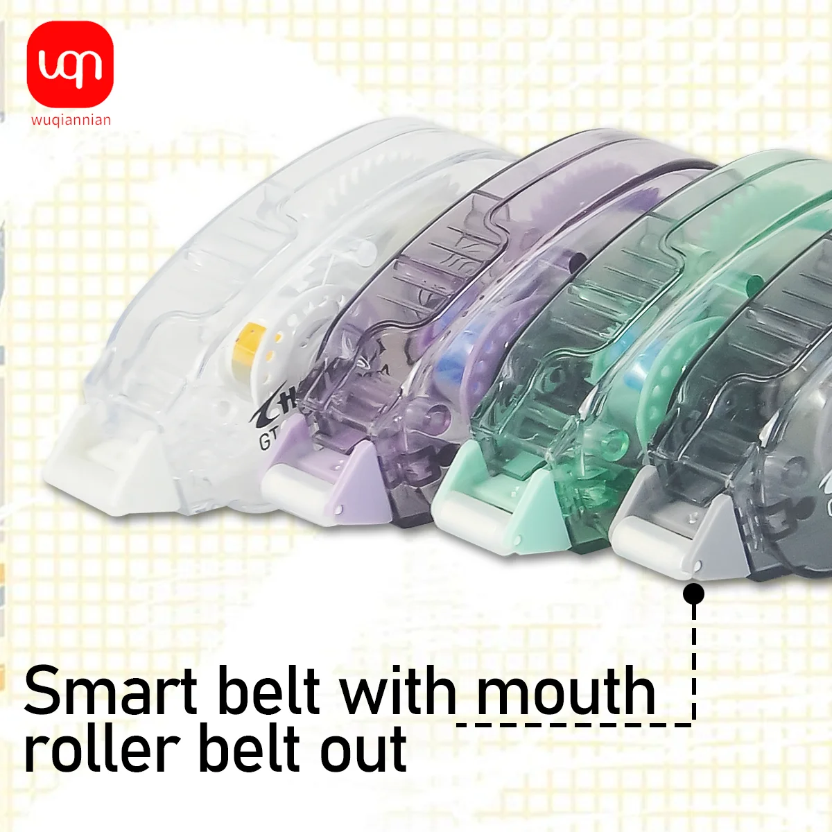 WQN-4PCS Прочная клейкая двусторонняя прозрачная лента — идеально подходит для поделок, скрапбукинга, журналов, фотоальбомов, школ и офисов