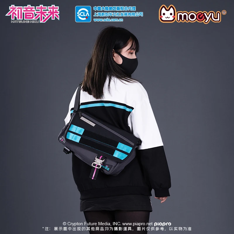 Moeyu Anime Miku Shoulder Bag Messenger Women Bags Vocaloid Cosplay Crossbody bags Handbag School Men\'s bag Tote Bag Original