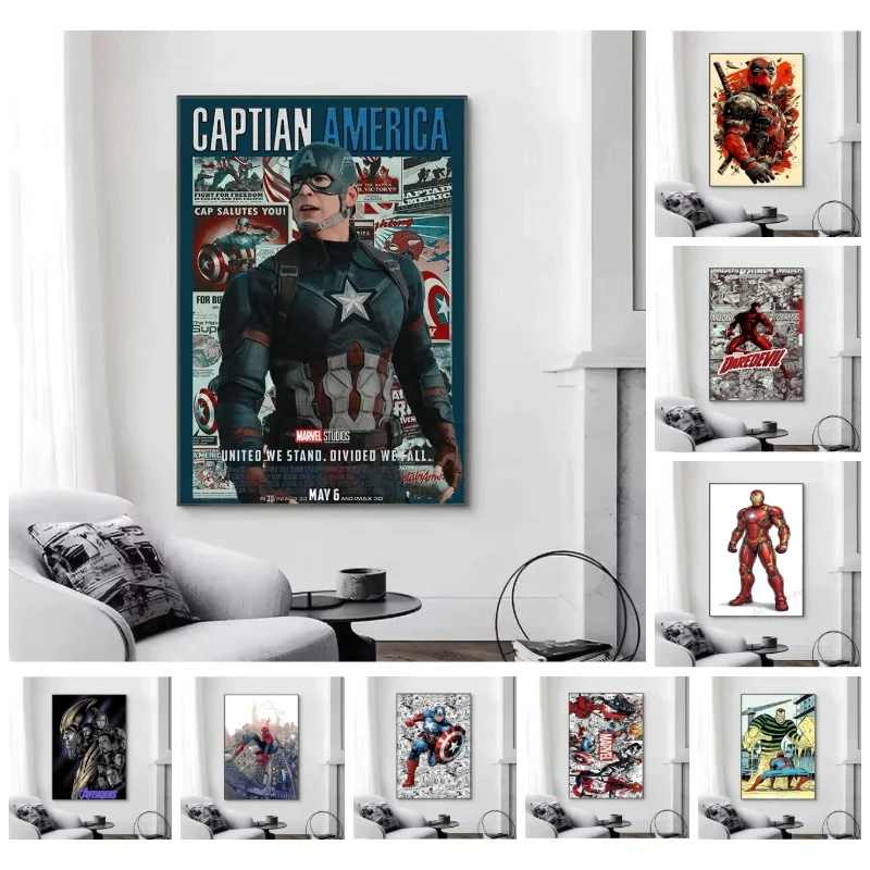 5D DIY Diamond Painting No Frame Deadpool Superhero Comic Diamond Art Kit Wall Decor Gift for Superhero Fans