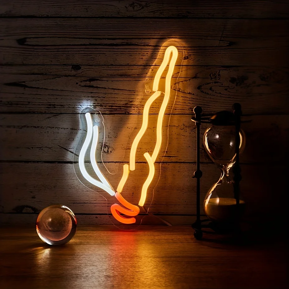 Lampes murales décoratives polyvalentes, panneau arrière LED, lumière néon Laguna ette, interrupteur de ligne, USB 62, 5V, 1PC