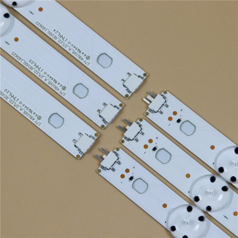 แถบไฟ LED สำหรับทีวี รุ่น 49UJ65 A/B แบบ Backlight Strip สำหรับ 49UJ7220 49UJ7240 49UJ7500 ชุดอุปกรณ์ แถบไฟ 17Y 49UJ65_A/B_27LED_REV00