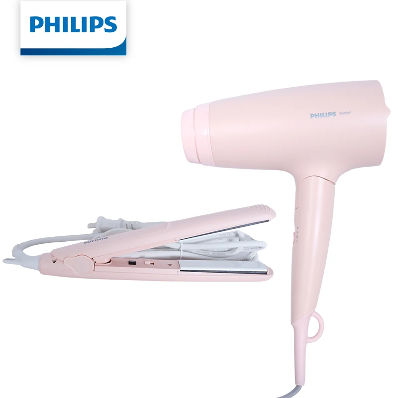 Philips Small Flower Tube Hair Dryer Straight Hair Curling Rod Combination Set  220V Voltage BHP398