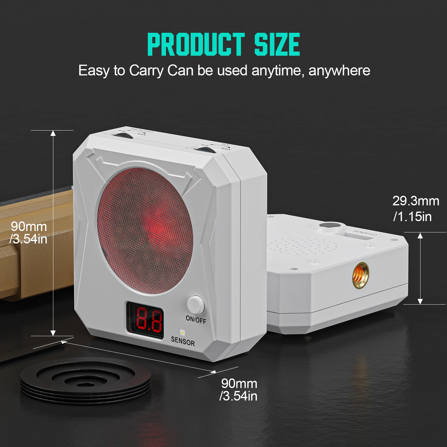1352 Laser Training Kit: Voice-Activated Target with Adjustable Sensitivity, Score Count & Rechargeable Design for Skill Mastery