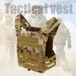 Kamizelka taktyczna wodoodporny Outdoor kamizelka kuloodporna lekki JPC Molle Plate Carrier kamizelka bezpieczeństwa gra CS sprzęt dżungli