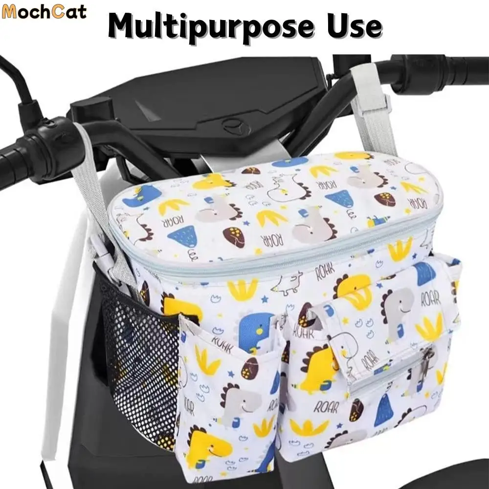 

Oxford cloth Baby Stroller Bag Large Capacity Pram Buggy Cartoon Stroller Organizer Stroller Accessories Multi-functional