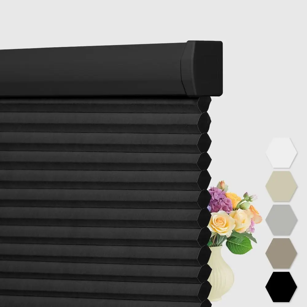 حار بيع أفضل جودة تقليل صوت واي فاي اتصال جوجل اليكسا مع الستائر الآلية على شكل قرص العسل للنافذة