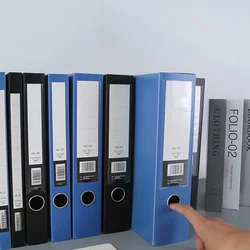 A4 Storage File Box Plastic Archives Case with Lid 3in Thick Folded Folder Organizer Document Storage Box Blue 1 Pack (75mm)