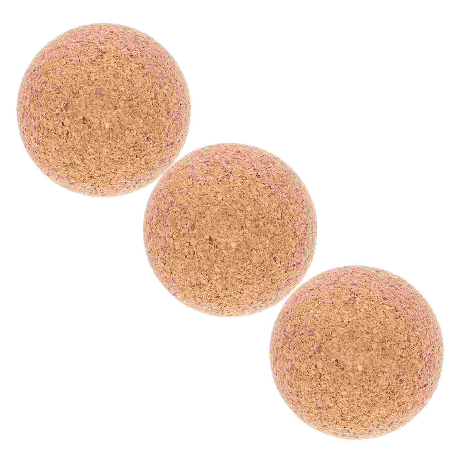 3 Pcs Table Soccer Replacement Wooden Balls Foosball Parts Game Footballs Mini Supplies