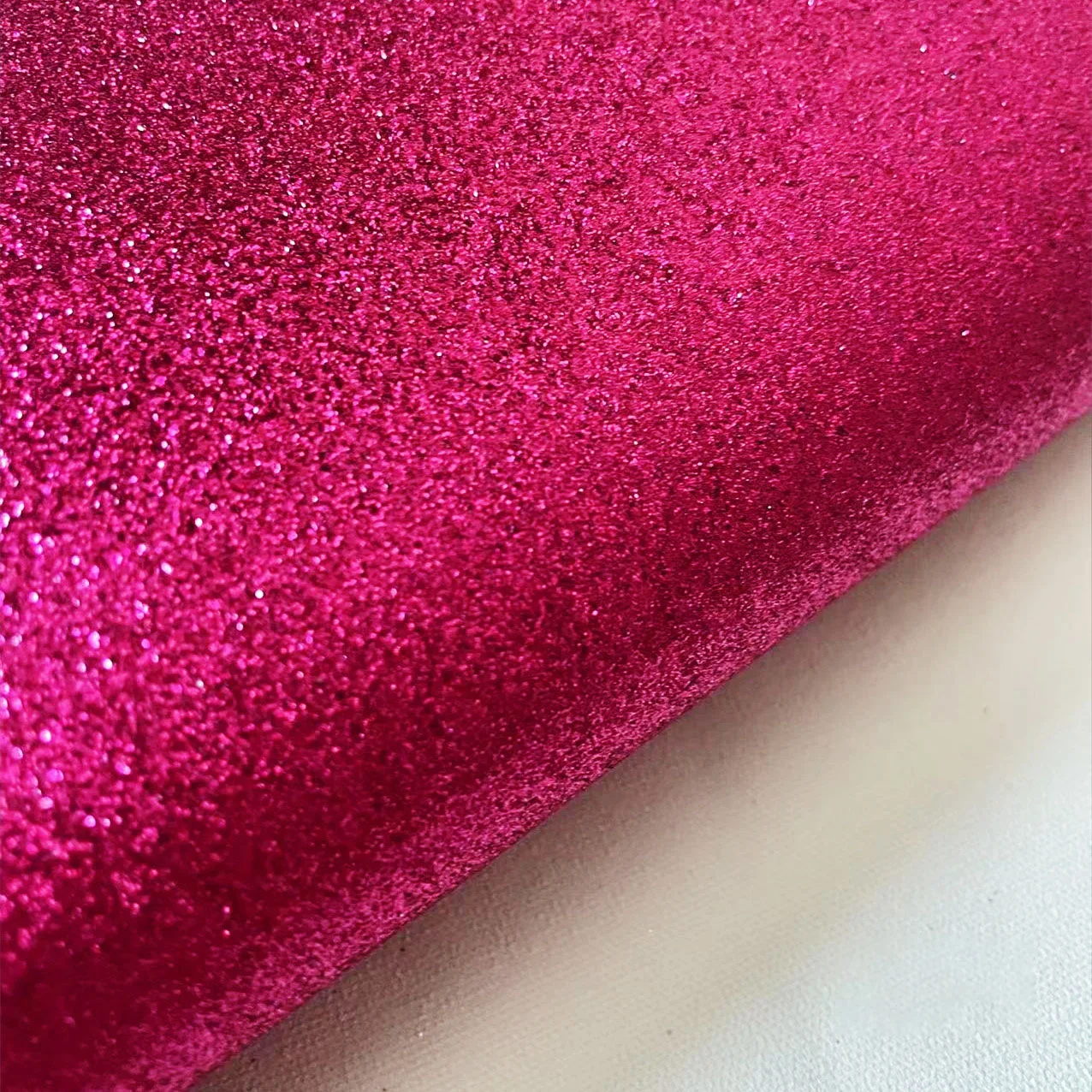 Fine Glitter Fabric Roll Shimmer Sparkle Faux Leather Handmade Craft Material Bag Shoes Decor DIY Sewing Making Sheets view 5