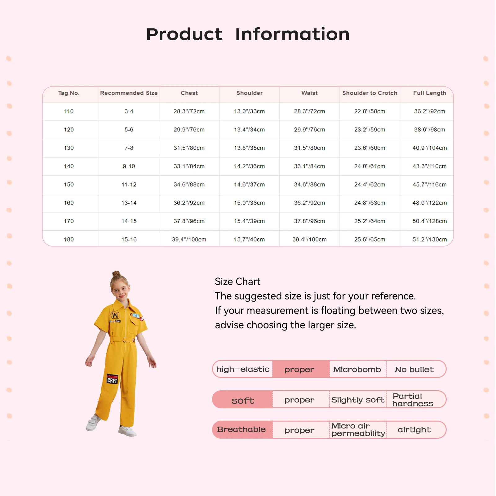 Kids Girls Boys Hip-Hop Street Dance Jumpsuit Cotton Letter Printed Turn-Down Collar Short Sleeve Pockets Coveralls with Belt