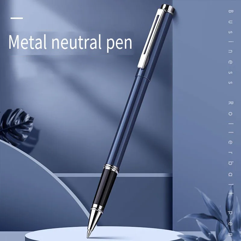 Metal Heavy Feel Carbon High-End Ballpoint Pen Luxury Men's Business Gel Pen Signature Pen Black Gel Ink Pen