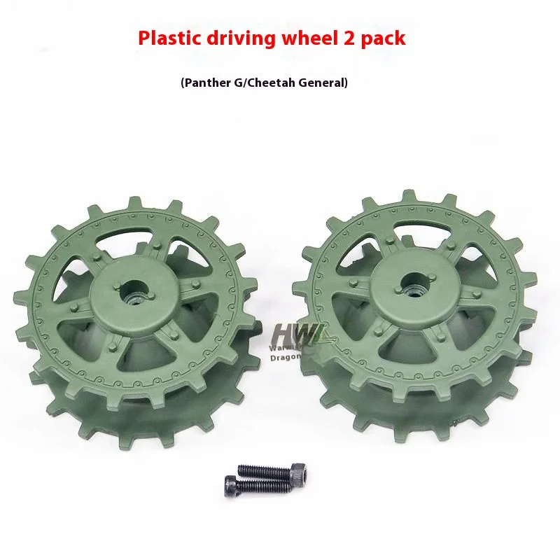 Henglong Tank Black Panther G Cheetah 3879/3869 Accessoires Plastic Track Hoofdwielaandrijving Geïnduceerd Wiel Chassis Montage