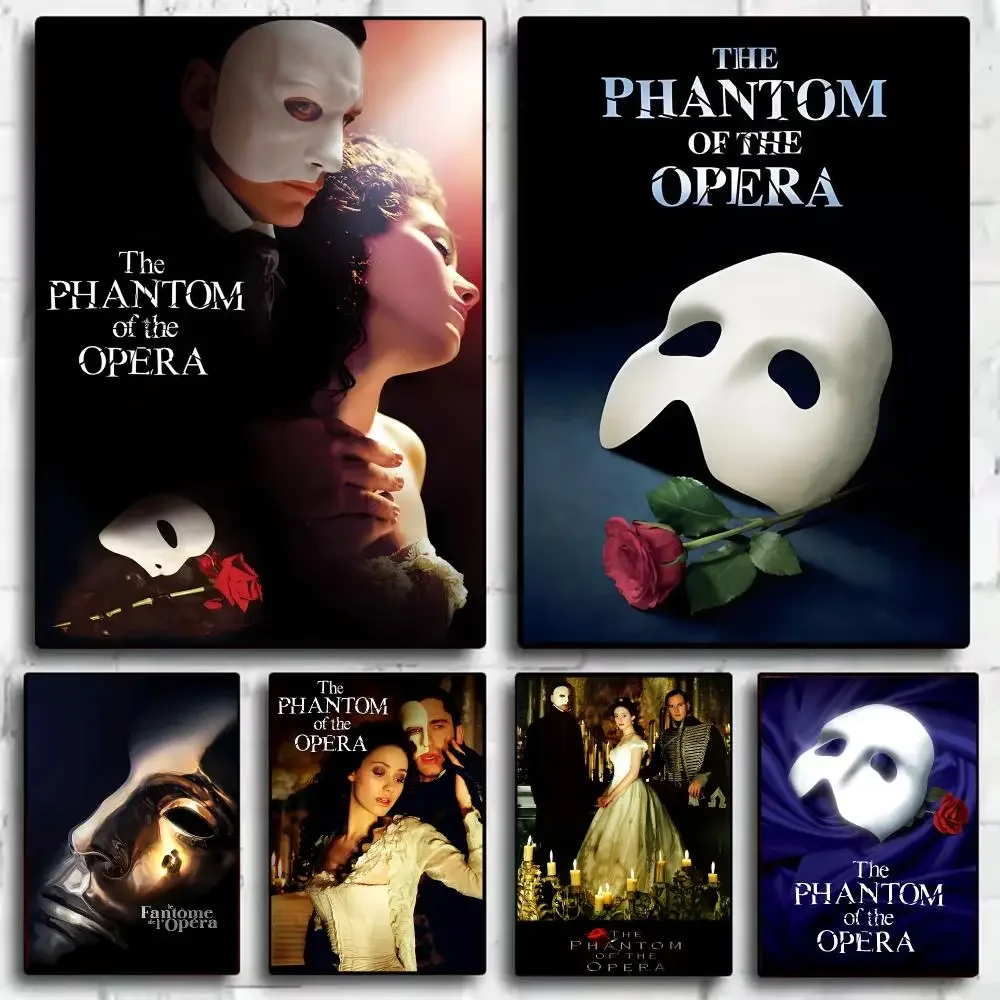 Movie The P-Phantom of the O-Opera Poster Decorative Wall Sticker Mural Print Artwork for Living Room Bedroom Hallway Home Decor