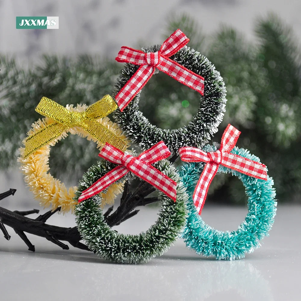 12PCS Home Decor Artificial Front Door Wreath Easter Green Garlands Christmas Tree Accessories Fireplace for Wall Decor Wedding