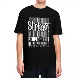 男性と女性のためのs-slipknotメタルロックプリントTシャツ、コットンTシャツ、音楽バンドの服