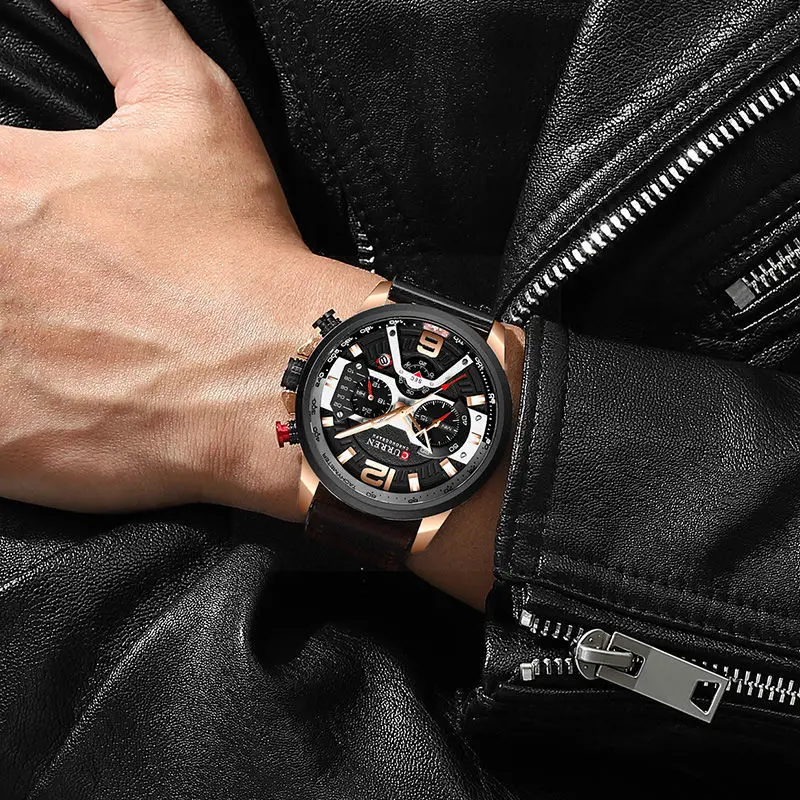 Stylish Men's  Sports Watch – Waterproof, Multifunctional Quartz Timepiece