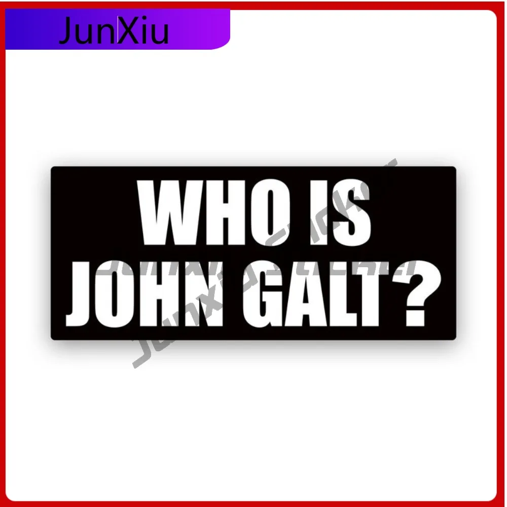 Who Is John Galt Sticker Uv Protected Atlas Shrugged Car Sticker Vinyl Decal Waterproof Durable For Car Window Laptop Bumper