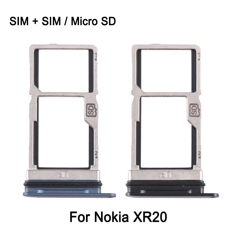 Dual SIM Card Tray For Nokia XR20 Phone SIM1 + SIM2 / Micro SD Card Tray Replacement Part