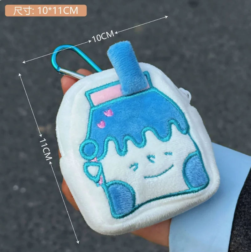 25pcs/lot 10cm Cute Food Style Hamburger French Fries Plush TOys Earphone Bag Keychain Wallet Coin Purse Charms Wholesale