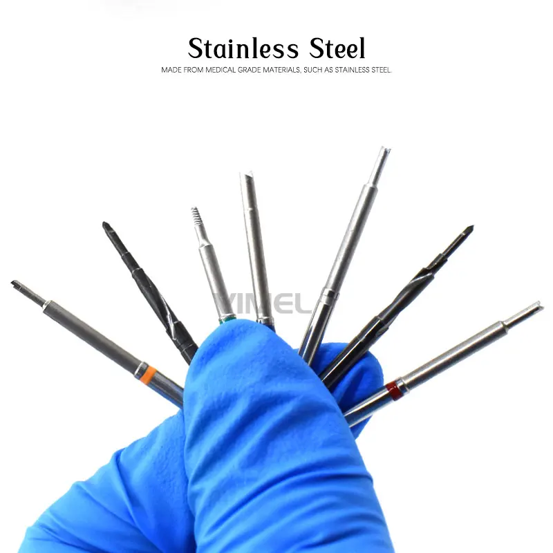 Dental Screw Remover Kit Implant Drills Holder & Sterilization Box Dental Implant Instruments