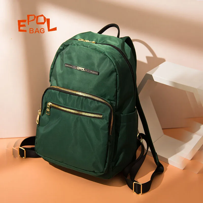 

EPOL Women's Backpack 2025 Large Capacity Computer Backpacks Oxford Cloth Travel Bag Fashion Lightweight Small Schoolbag 6011-06