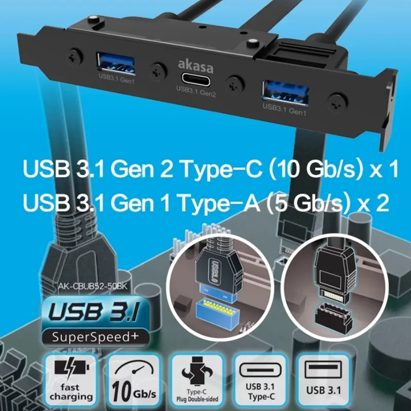 usb31-gen2-expansion-card-pcie-to-typec-adapter-card-desktop-htpc-chassis-half-height-slot-connection-cable