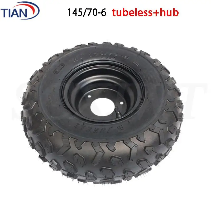

Upgrade Your ATV with Durable 6-Inch Wheels and 145/70-6 Tires for Beach & Karting