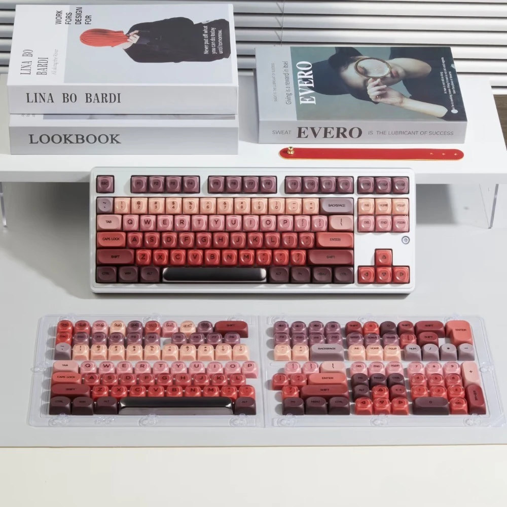 أحمر الشفاه موضوع Keycap مجموعة 134key PBT مخصص لطيف هلام ضباب غطاء لوحة المفاتيح HOA الملف الشخصي الألعاب KeyCap ل لوحة المفاتيح الميكانيكية هدية