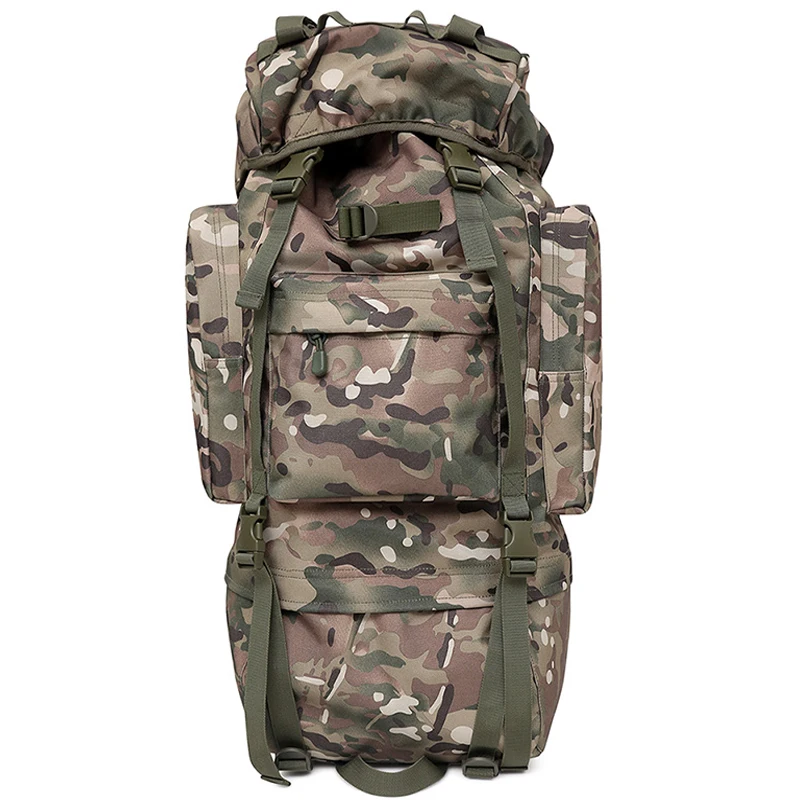 70L Large Capacity Tactical Backpack For Women Men, Outdoor Waterproof 900D Hiking Camping Backpack Travel Bag High Quality