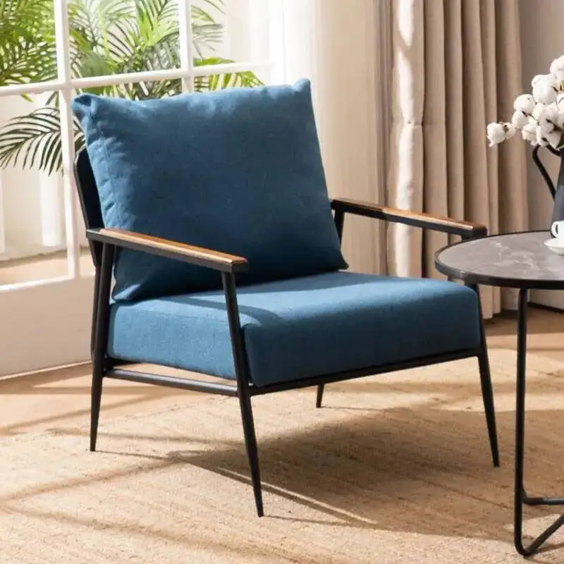 Nordischer Mobiler Moderner Armlehnstuhl Lounge-Faulenzerstuhl Bodenstuhl Schlafzimmerstuhl Liegestuhl Designer Sedie Soggiorno Replikamöbel