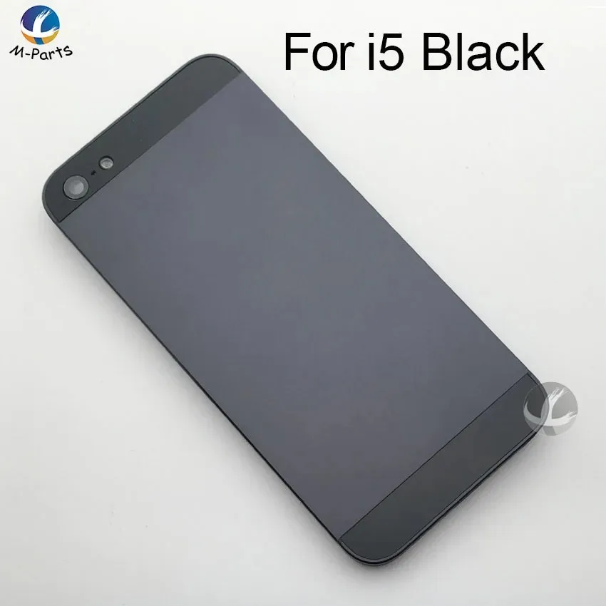 Metal back cover for iPhone 5 5S SE, battery cover, door frame, OEM AAA + free battery sticker tool