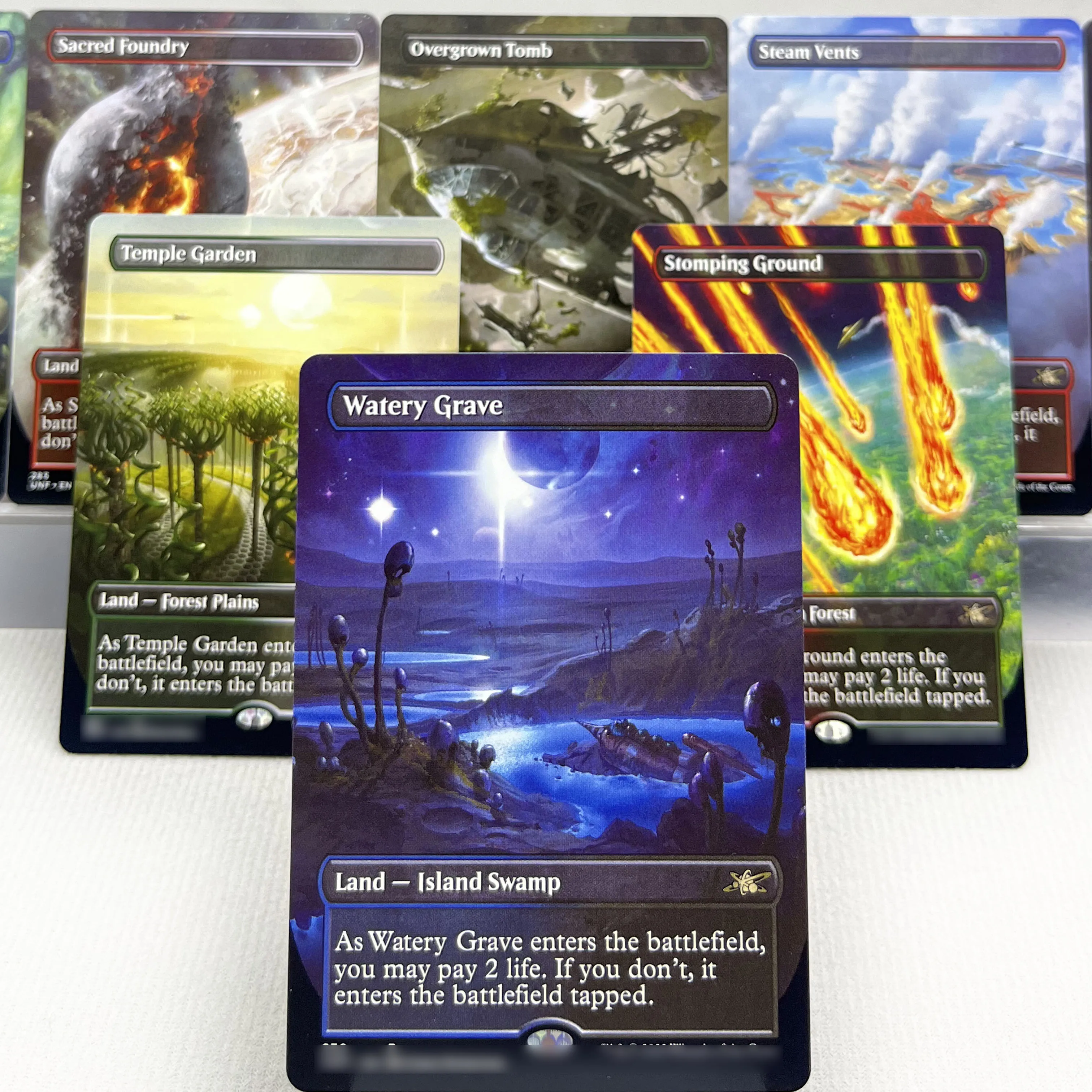 EOE UNF EOS HOLO15-I04 Tcg الوكيل بطاقات سحرية صدمة الأرض ستومبينج الأرض المقدسة مسبك القبر القديم قطاع قبر مائي جمع #1