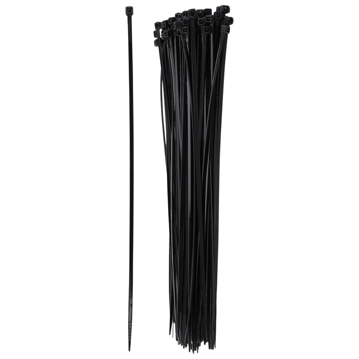 B23B 100 x Thin Black Cable Tidy Ties Zip Ties Cord Strap Wrap 200mm x 3mm