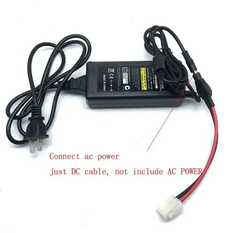 AC 100-240V Charger Power Adapter to DC 12V Cable for QYT KT8900 KT-8900D 7900D Mini-9800 VV-808S 898S BJ-218 318 Mobile Radio