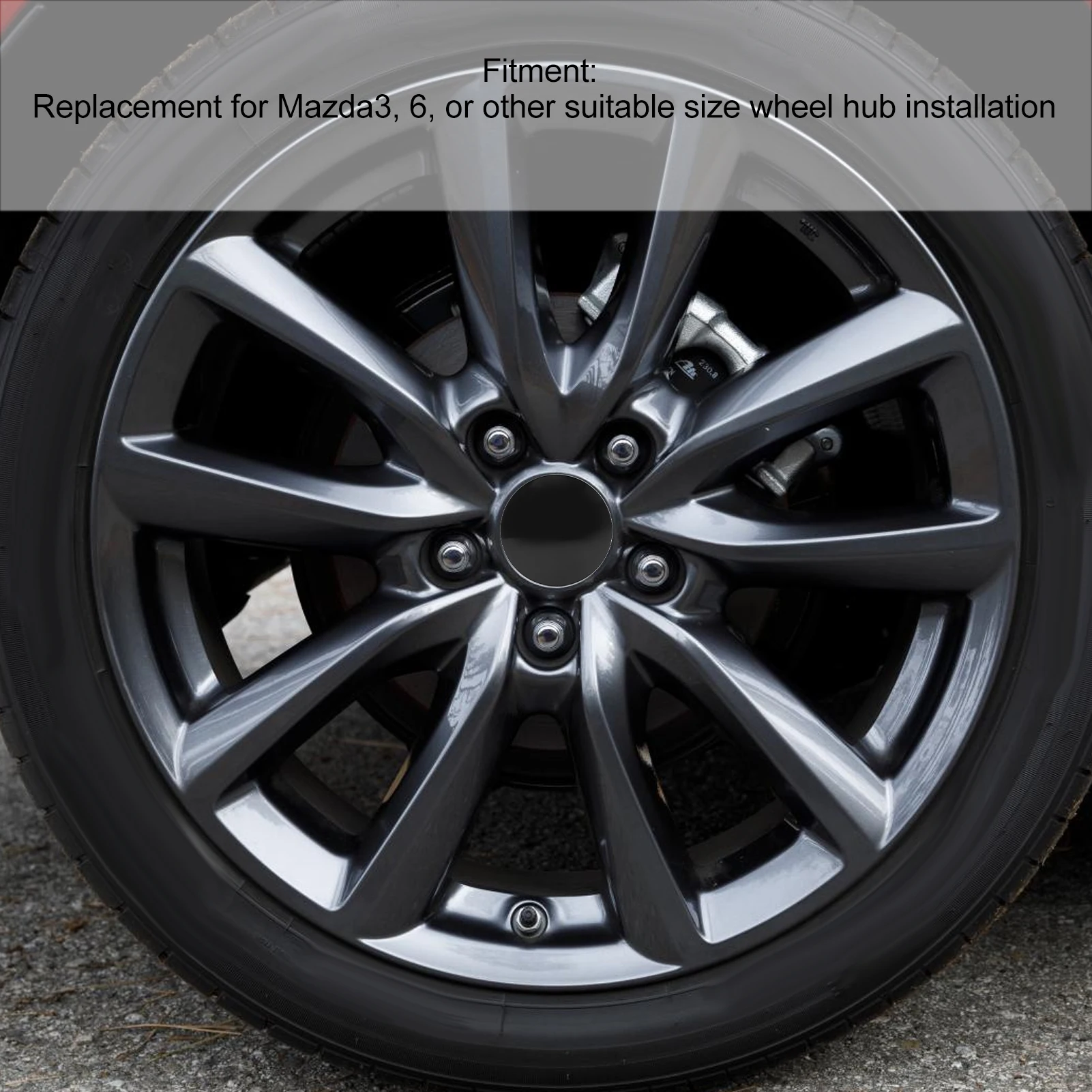 Wheel Center Hub CapCover Protective Wheel Center Caps 57mm Plastic Resist Aging with Metal Clamps for Cars